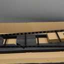 2pcs Floating Shelf Bracket Heavy Duty,Decorative Floating Shelf Hardware Hidden Black Metal Fireplace Mantel Brackets Without Jig (34"X6"X1.0" Without Tools)