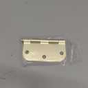 Haidms 6 Pack Satin Brass Door Hinges 3.5 Inch Bifold Brushed Gold Interior Door Hinges with 5/8'' Radius Corner Removable Pin