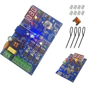 Traffic Light Controller Sequencer with 50+ Sequences 3 Channel 85VAC-265VAC Easy to Program&Fix Installation Complete Accessories Digital Tube Display Traffic Light Sequencer
