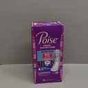 Poise Ultra Thin Incontinence & Postpartum Pads for Bladder Leaks, 7 Drop Ultra Absorbency, Long Length, 22 Count 
