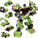 Amazon.com: NBK Deformation Oversize Toys Robot Devastator Engineering Combiner 6 in 1 Action Figure Car Truck Model Gift for Kids Boys (Green) : Toys & Games