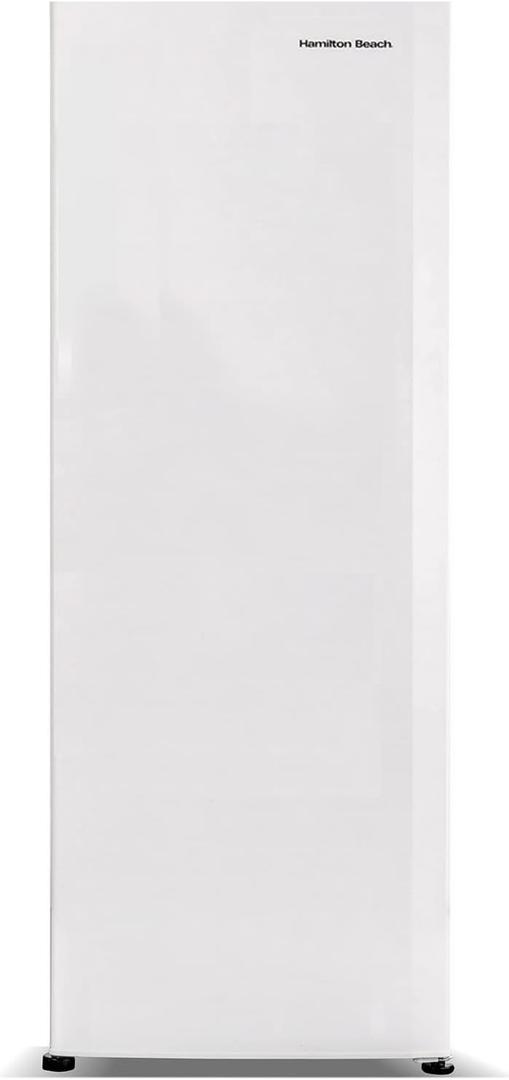 Hamilton Beach HBFRF6892-WHITE HBFRF6892 Upright Convertible Fridge/Freezer-Reversible Door-Removable Glass Shelves-Adjustable Controls-6.8 cu ft, White