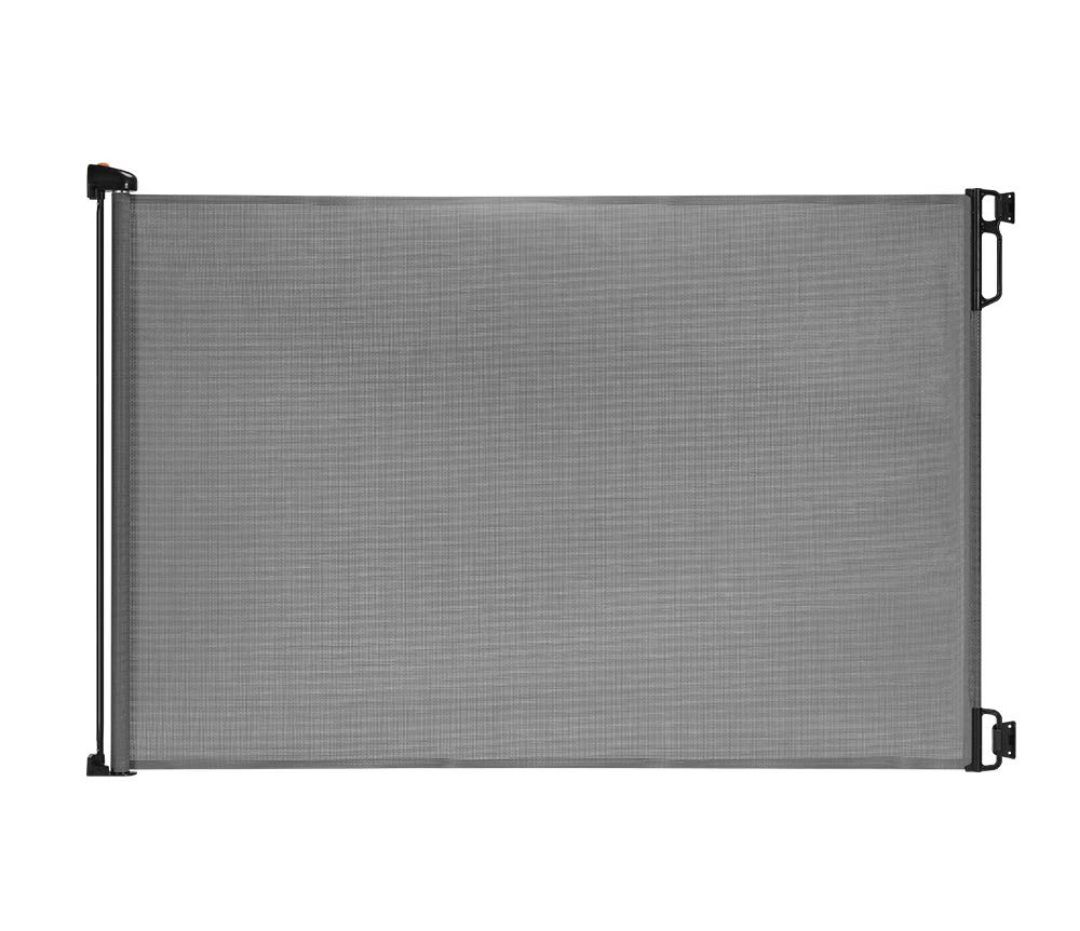EasyBaby Retractable Baby Gate, 33" Tall, Extends up to 55'' Wide, Grey/Child Safety Baby Gates, Pet Retractable Gates for Stairs, Doorways, Hallways, Indoor and Outdoor