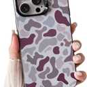 Skyseaco for iPhone 14 Pro Max Case, Cool Camo Pattern Phone Case Vintage Camouflage Shockproof Protective Cover for Women Girls Men Boys Teens, Black