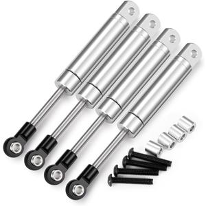 MOHERO 4Pcs 82mm RC Shock Absorber Damper Internal Spring for 1/10 RC Crawlers Axial SCX10 90046 SCX10 III AXI03014 Bronco Upgrades (Silver)