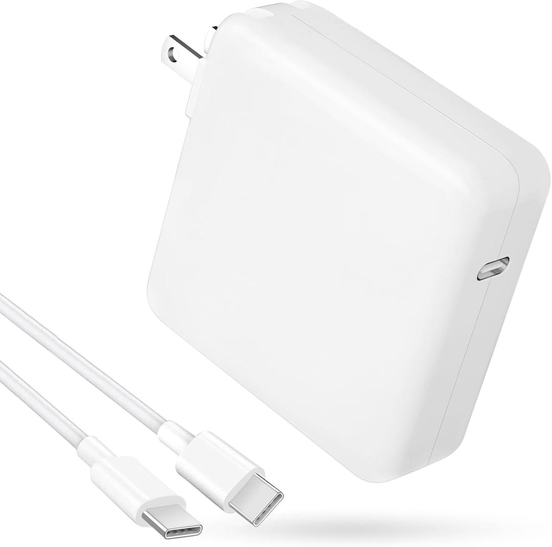 Mac Book Pro Charger - 118W USB C Charger Fast Charger Compatible with MacBook Pro/Air, M1 M2 M3 M4, iPad Pro, Samsung Galaxy, and More USB-C Devices(6.6 ft Cable Included) (White)