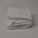 Serta Goose Feather Down Fiber Cotton Comforter Queen Size - 100% Cotton Duvet Insert - Hotel Luxury Hypoallergenic Bedding Comforter Light Warmth 90 x 90 Inch White