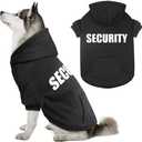 Dog Sweaters for Large Dogs Security Dog Hoodie Pet Sweater Soft Brushed Fleece Pet Clothes Hoodie Sweatshirt with Pocket (XXL)