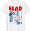 Patriotic Bookish 4th Of July Read White Blue Since 1776 T-Shirt, M
