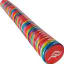 IMMERSA Jumbo Swimming Pool Noodles, Premium Soft Water-Based Vinyl Coating and UV Resistant Foam Noodles for Swimming and Floating, Lake Floats, Pool Floats for Adults. (Colorful Stripes)