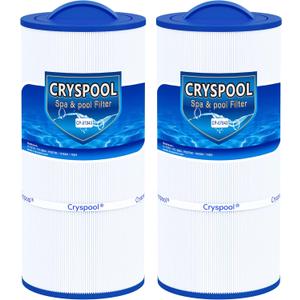 Cryspool 07043 Filter Compatible with Caldera 75, C-7375, 1019301, 73531, PCD75N, FC-3964, 75 Sq. Ft Spa Filter Cartridge, 2 Pack