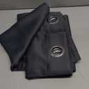 ChrisDowa Grommet Blackout Curtains for Bedroom and Living Room - 2 Panels Set Thermal Insulated Room Darkening Curtains (Dark Grey, 42 x 63 Inch)