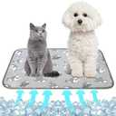 DELIFUR Dog Cooling Mat- Pet Cooling Mat Outdoor for Dogs Self Cooling Pad for Puppy Small Medium Dog Machine Washable (Large, Grey Shark)