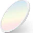 hunhun 20 Inch Dimmable 50W 5200M LED Flush Mount Ceiling Light Large Ceiling Light Fixture,3000K/4500K/6000K Selectable,Ultra Thin Flat Ceiling Lamp for Kitchen, Bedroom, Living Room(White,1Pack)