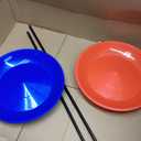 Totority 2 Sets Spinning Plates with Sticks Juggling Balance for Adults Circus Performance Props for Skill Practice Backup Red Blue