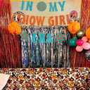 Showgirl Theme Birthday Party Banner Decor, Glitter Orange Blue IN MY SHOWGIRL ERA Backdrop Banner for Showgirl Bridal Shower Party Showgirls Disco Bachelorette Show girls Listening Party Hanging Sign