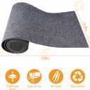 158x15.8 Trimmable Cat Scratching Post Carpet Cover Cat Scratcher Mat Self-Adhesive Tree Shelves Replacement Parts Mat Cat Scratcher Couch Furniture Protector for Indoor Cats (158"*15.8",Dark Grey)