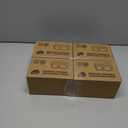 4 x 10 Sets Double Compartment Condiment Containers with Lid, Small Plastic Clear Container for Sauce Snack Refrigeration Outdoor Takeaway, Food Grade BPA-Free