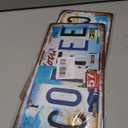 2 x Vintage Coffee Metal Tin Sign License Plate Wall Decor for Coffee Bar 12 x 6 Inches