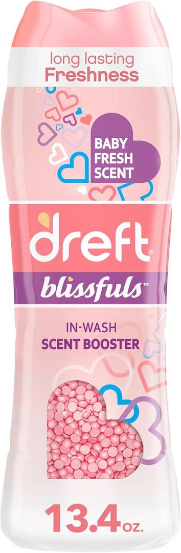 Dreft Blissfuls In-Wash Scent Booster Beads, Baby Fresh, 13.4 oz