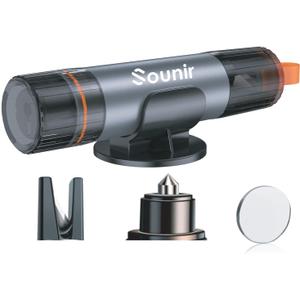 Upgraded Safety Hammer Underwater Window Breaker Emergency Escape Tool, Car Hammer Seat Belt Cutter, Instant Glass Breaker Seat Belt Cutter (Black)