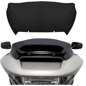 FATECIM 9" Wave Windshield Windscreen Air Deflector for Harley CVO Road Glide FLTRXSE 2023-up, CVO Road Glide ST FLTRXSTSE 2024-up, Road Glide FLTRX 2024-up Accessories (Dark Smoke)