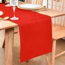 Farmhouse Red Table Runner Dining Table Runners 48 Inches Long Coffee Table Runner for Dresser Living Room Bedroom Holiday Party Banquet 12X48 Inch