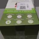 Window Box Planter, 7 Pack Plastic Vegetable Flower Planters Boxes 17 Inches Rectangular Flower Pots with Saucers for Indoor Outdoor Garden, Patio, Home Decor (Aqua)