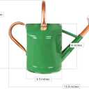 1 Gallon Metal Watering Can for Outdoor Garden, Plant & Flower Watering Pot for Gardening Bonsai Water Bucket with Sprinkler Head