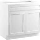 VEVOR White Shaker Base Cabinet with Drawer, 30-Inch Unassembled Drawer Base Cabinet, 30" W x 24" D x 34.5" H Ready to Assemble Cabinet with Soft-Close Doors and Adjustable Shelf, for Home Office