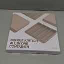 Silicone Baby Food Freezer Tray with Lid Korea - 26oz Stackable Meal Prep Containers for Baby Puree, Homemade Food & Snacks - 4 Compartment Airtight, BPA Free, Microwave Dishwasher Safe - Yellow