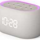 ANJANK Alarm Clock Radio with Dual Alarm for Bedroom, 7-Color Night Light, 0-100% Dimmer, 8 Sounds + Gentle Light Wake UP,16-Level Volume, Small FM Radio with Sleep Timer, Digital Clock for Teens,Kids