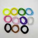 2 x Non-metal Hairties (50, Multi-Brown Black White)