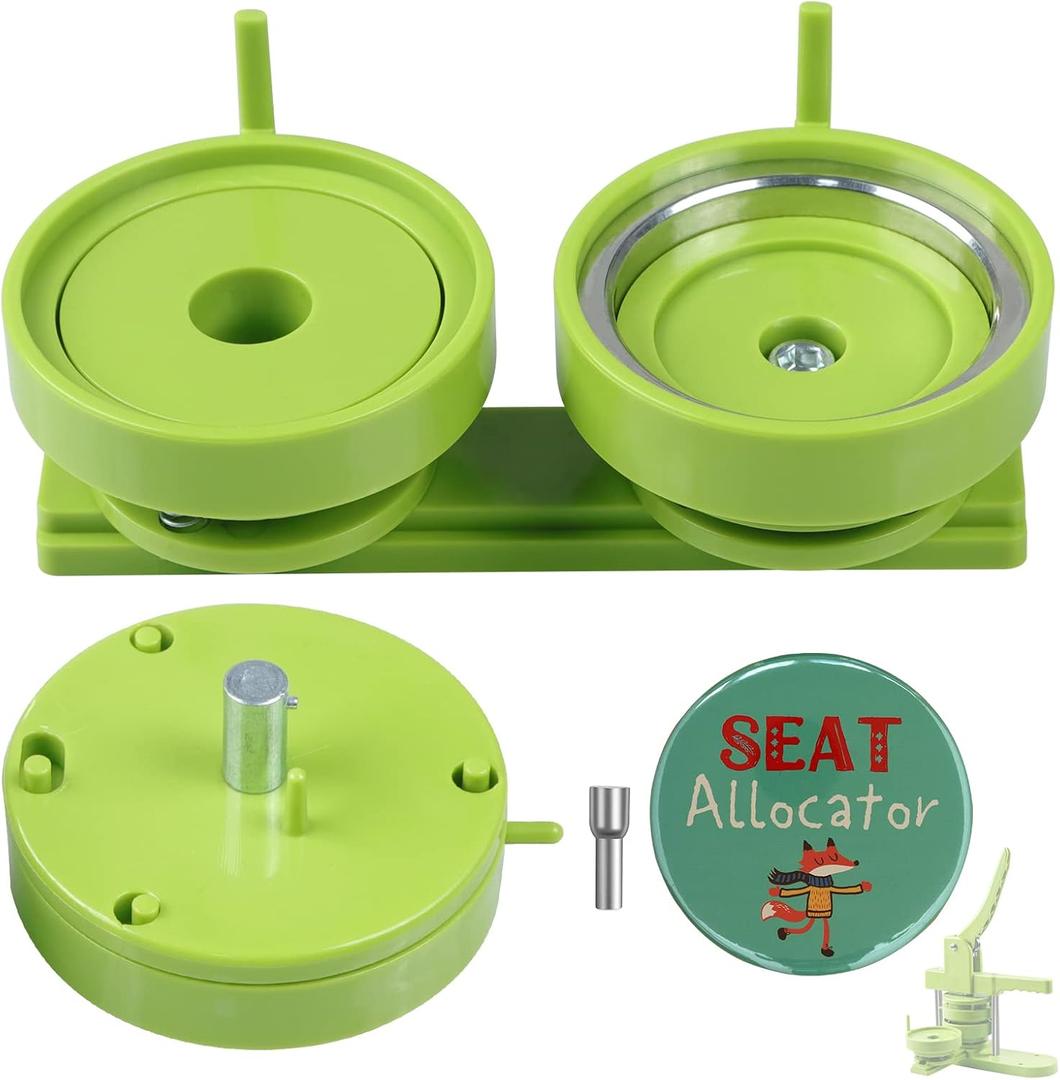 Happizza Button Maker Mold 3 inch/75mm, Interchangeable Die Mold Button Maker Mould Suitable for Slide Rail Badge Maker Machine Pin Press Machine