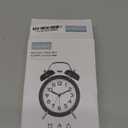 AKCISOT Loud Alarm Clock for Heavy Deep Sleepers, 4.5 Inches Analog Metal Twin Bell Clocks Battery Operated with Backlight for Bedroom Beside, Old Fashioned for Desk Home Decoration (Black White)