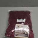 H.VERSAILTEX Armless Accent Chair Covers Thick Velvet Armless Chair Slipcovers High Stretch Chair Covers for Living Room Hotel Machine Washable Furniture Protector with Elastic Bottom, Burgundy