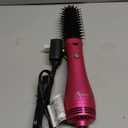 Aima Beauty One Step Hair Dryer & Volumizing Hot Air Brush, Ceramic Straightener Brush, Curler & Hot Comb 4 in 1 Salon Ionic Hair Brush, Rose Pink (1.26"/ 32mm Round Barrel)