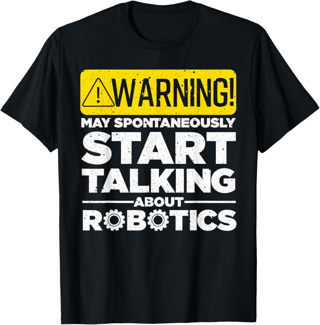 Funny Robotics Art for Men Women Robotics Engineer Robots T-Shirt, M
