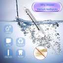 Portable Titanium Toothpicks,Retractable Toothpicks Reusable Pocket Metal Toothpick with Stainless Steel Toothpick Holder Keychain Telescopic Toothpicks (3 Pieces)