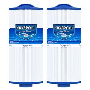 Cryspool® 05033 Filter Compatible with Tuff Spa Filter, Del Sol Spas, Sundance Spas 6540-723, 5CH-402, FC-2811, South Pacific Spas, 40 Sq. Ft Spa Filter Cartridge, 2 Pack