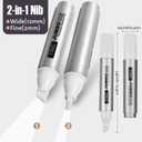 Fuutreo 10 Pack Jumbo Permanent Markers Bulk Large Chisel Tip Permanent Markers Quick Drying Big Huge Poster Pens for Adult Office, Logistics Company and More(White)