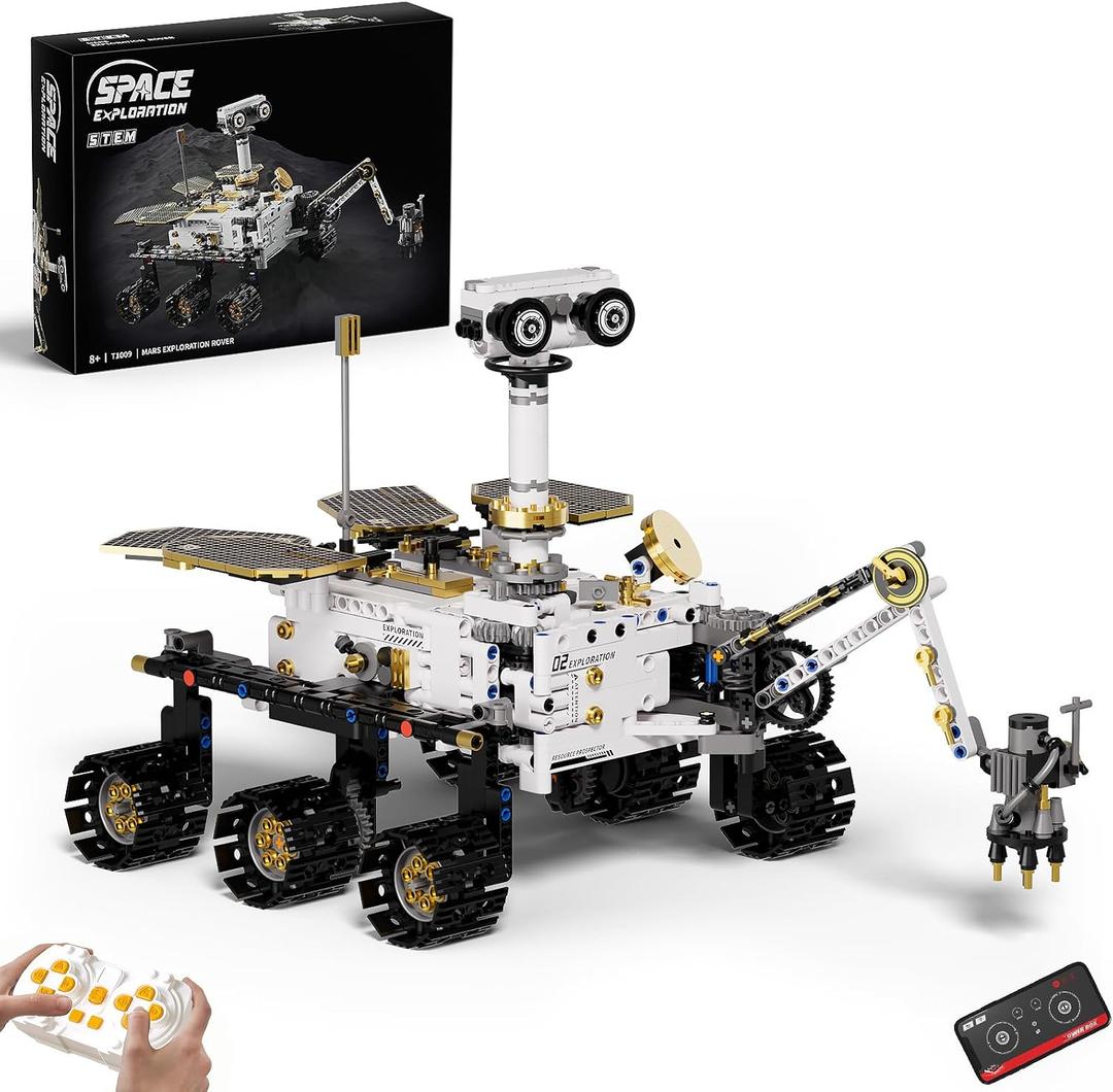 DOLIVE Remote & APP Controlled Mars Rover, STEM Building Set for Boys Ages 8-14, Space Toys for Kids Ages 8-12, Science Gift for Boys & Girls (1007 PCS)