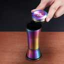 Rainbow Salt And Pepper Shakers, Kyraton Titanium Plating Stainless Steel Salt And Pepper Grinders Refillable Pepper Grinder, Pepper Mill, Salt Grinder, Salt Shaker, Salt Pepper Shaker Set of 2