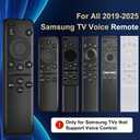 Replacement for Samsung TV Remote, for All 2019-2025 Samsung Remote Control for Smart TV with Voice Control, with Rechargeable Solarcell, USB-C Charging