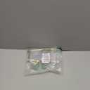 Feyarl Small Gold Clear Glass Perfume Tray Vanity Jewelry Trinket Rings Earrings Organizer Tray Collection Display Decorative Tray for Dressr Drawer Office Tabletop (7.87Inch)