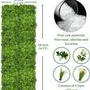 ODTORY Artificial Plant Wall Roll: 40X120 in (33.5 sqft) UV-Anti Ivy Privacy Fence Screen Faux Greenery Panels Backdrop Boxwood Ivy Vine Leaf Hedge Fence for Indoor Outdoor Green Decor