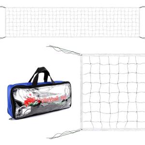 32 X 3 Ft Heavy Duty Volleyball Net Replacement Portable Volleyball Net with Steel Cable for Backyard Swimming Pool Beach (Poles Not Included)
