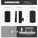 Kwikset Halo Select Smart Lock Keyless Entry Door Lock Wi-Fi and Matter Enabled Deadbolt No Hub Needed, Geofence Auto-Unlock, Grade AAA Certified, Easy Install, Matte Black