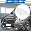 Front Bumper Tow Hook Cover Compatible for Subaru Forester 2009-2013, Durable Plastic White Front Right