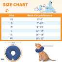Supet Inflatable Dog Cone Collar for Dogs to Stop Licking, Dog Donut Collar After Surgery, Soft Pet Cone for Small Medium Large Dogs